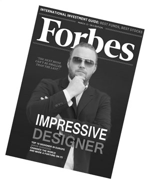 Picture of Jakob Gudiksen on the frontpage of Forbes